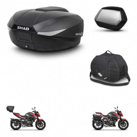 SHAD Side cases + rear trunk + inner bag + 3p hardware + mounting hardware SH58X SC SH35 PREMIUM KIT-261358