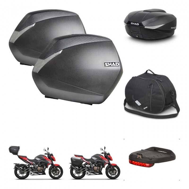 SHAD Baul trasero + maletas laterales accesorios herraje 3p montaje SH36 SH 36 SH58X KIT-261361
