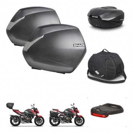 SHAD Rear trunk + side cases + accessories + 3p hardware + mounting hardware SH36 SH 36 SH58X KIT-261361