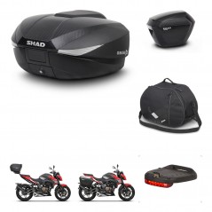 SHAD Maletas laterales + baul trasero accesorios herraje 3p montaje SH58X SH23 KIT-261362