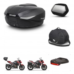 SHAD Maletas laterales + baul trasero accesorios herraje 3p montaje SH58X SC SH35 PREMIUM KIT-261367
