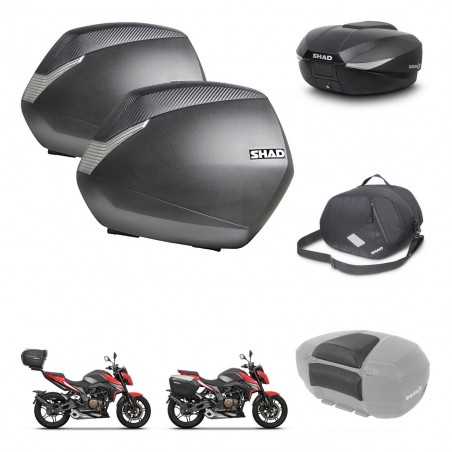SHAD Baul trasero + maletas laterales accesorios herraje 3p montaje SH36 SH 36 SH58X KIT-261369