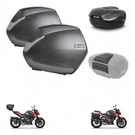 SHAD Baul trasero + maletas laterales respaldo de pasajero herraje 3p montaje SH36 SH 36 SH58X KIT-261370