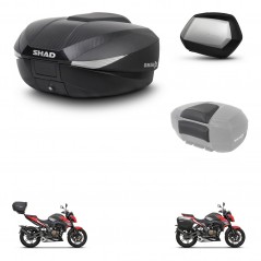 SHAD Maletas laterales + baul trasero respaldo de pasajero herraje 3p montaje SH58X SC SH35 PREMIUM KIT-261376