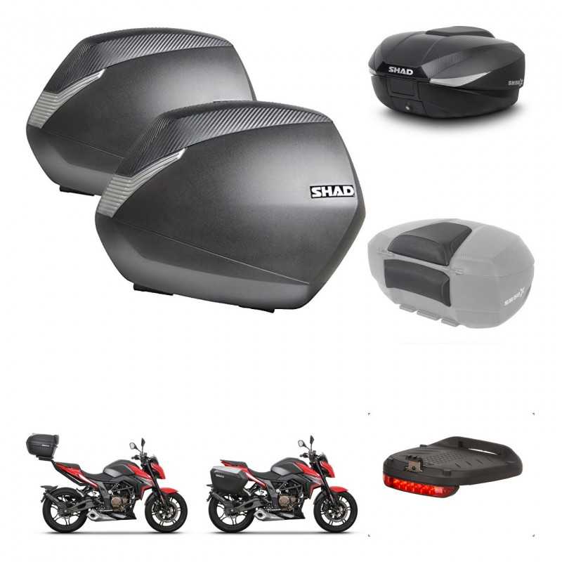 SHAD Baul trasero + maletas laterales accesorios herraje 3p montaje SH36 SH 36 SH58X KIT-261379
