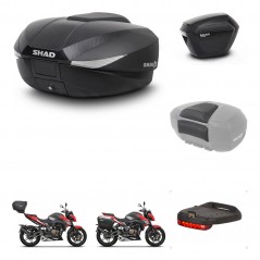 SHAD Maletas laterales + baul trasero accesorios herraje 3p montaje SH58X SH23 KIT-261380