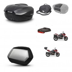 SHAD Maletas laterales + baul trasero accesorios herraje 3p montaje SH58X SC SH35 PREMIUM KIT-261384