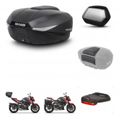 SHAD Maletas laterales + baul trasero accesorios herraje 3p montaje SH58X SC SH35 PREMIUM KIT-261385
