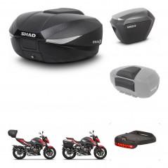 SHAD Side cases + rear trunk + accessories + 3p hardware + mounting hardware SH58X SH23 ALU KIT-261386