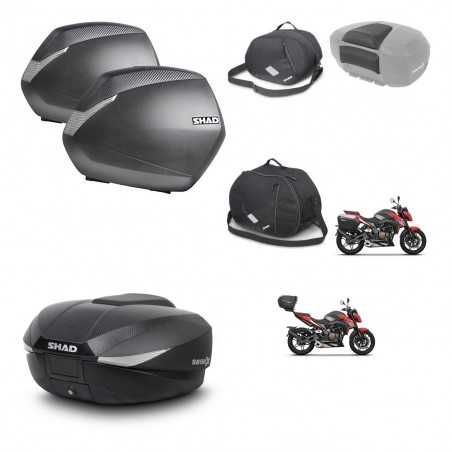 SHAD Baul trasero + maletas laterales accesorios herraje 3p montaje SH36 SH 36 SH58X KIT-261387
