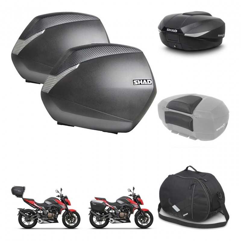 SHAD Baul trasero + maletas laterales accesorios herraje 3p montaje SH36 SH 36 SH58X KIT-261388