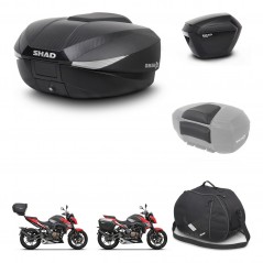 SHAD Maletas laterales + baul trasero accesorios herraje 3p montaje SH58X SH23 KIT-261389