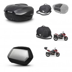 SHAD Maletas laterales + baul trasero accesorios herraje 3p montaje SH58X SC SH35 PREMIUM KIT-261393