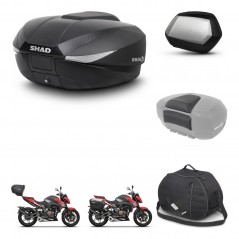 SHAD Maletas laterales + baul trasero accesorios herraje 3p montaje SH58X SC SH35 PREMIUM KIT-261394