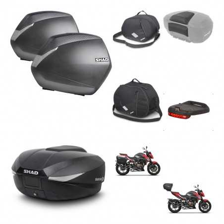 SHAD Rear trunk + side cases + accessories + 3p hardware + mounting hardware SH36 SH 36 SH58X KIT-261396