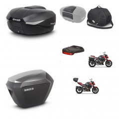 SHAD Side cases + rear trunk + accessories + 3p hardware + mounting hardware SH58X SH23 ALU KIT-261404