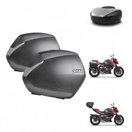 SHAD Baul trasero + maletas laterales herraje 3p montaje SH36 SH 36 SH59X ALU KIT-263638