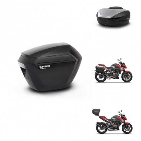 SHAD Rear trunk + side cases + 3p hardware + mounting hardware SH23 SH59X ALU KIT-263639