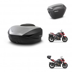 SHAD Side cases + rear trunk + 3p hardware + mounting hardware SH59X ALU SH23 ALU KIT-263645
