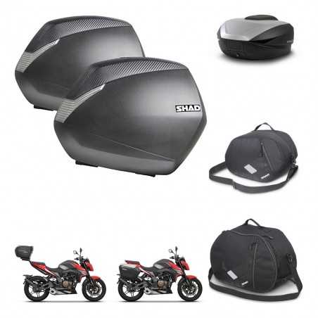 SHAD Baul trasero + maletas laterales accesorios herraje 3p montaje SH36 SH 36 SH59X ALU KIT-263655
