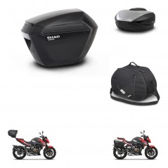 SHAD Baul trasero + maletas laterales bolsa interna herraje 3p montaje SH23 SH59X ALU KIT-263657