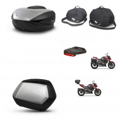SHAD Maletas laterales + baul trasero accesorios herraje 3p montaje SH59X ALU SC SH35 PREMIUM KIT-263670