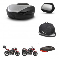 SHAD Maletas laterales + baul trasero accesorios herraje 3p montaje SH59X ALU SC SH35 PREMIUM KIT-263671