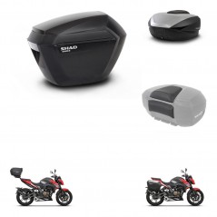 SHAD Rear trunk + side cases + passenger backrest + 3p hardware + mounting hardware SH23 SH59X ALU KIT-263675