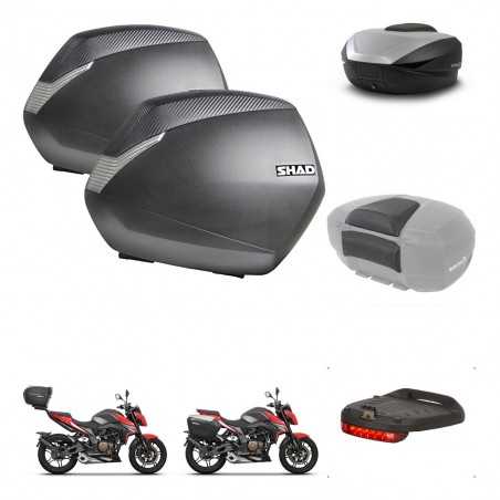 SHAD Baul trasero + maletas laterales accesorios herraje 3p montaje SH36 SH 36 SH59X ALU KIT-263683