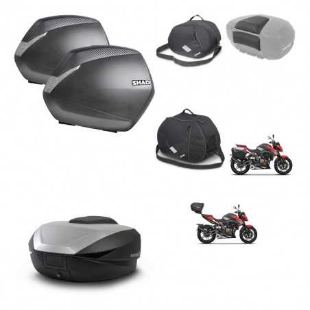 SHAD Baul trasero + maletas laterales accesorios herraje 3p montaje SH36 SH 36 SH59X ALU KIT-263691
