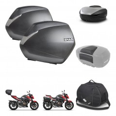 SHAD Baul trasero + maletas laterales accesorios herraje 3p montaje SH36 SH 36 SH59X ALU KIT-263692