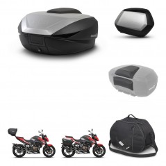 SHAD Maletas laterales + baul trasero accesorios herraje 3p montaje SH59X ALU SC SH35 PREMIUM KIT-263698