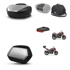 SHAD Maletas laterales + baul trasero accesorios herraje 3p montaje SH59X ALU SC SH35 PREMIUM KIT-263707