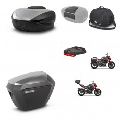 SHAD Maletas laterales + baul trasero accesorios herraje 3p montaje SH59X ALU SH23 KIT-263708