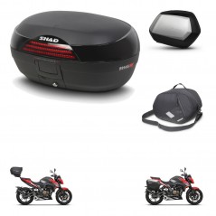 SHAD Side cases + rear trunk + inner bag + 3p hardware + mounting hardware SH46 SH 46 NEW MODEL SC SH35 PREMIUM KIT-268035