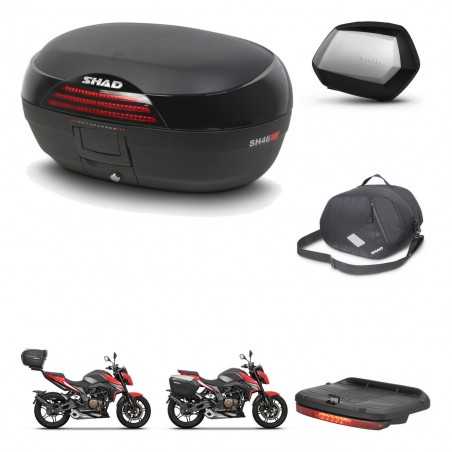 SHAD Maletas laterales + baul trasero accesorios herraje 3p montaje SH46 SH 46 NEW MODEL SC SH35 PREMIUM KIT-268044