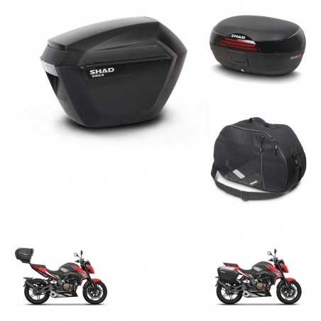 SHAD Baul trasero + maletas laterales bolsa interna herraje 3p montaje SH23 SH46 SH 46 NEW MODEL KIT-268049