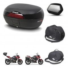SHAD Maletas laterales + baul trasero accesorios herraje 3p montaje SH46 SH 46 NEW MODEL SC SH35 PREMIUM KIT-268053