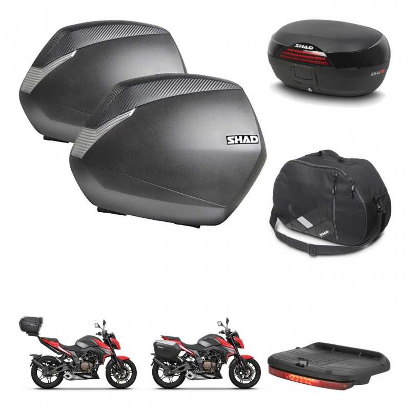 SHAD Rear trunk + side cases + accessories + 3p hardware + mounting hardware SH36 SH 36 SH46 SH 46 NEW MODEL KIT-268057