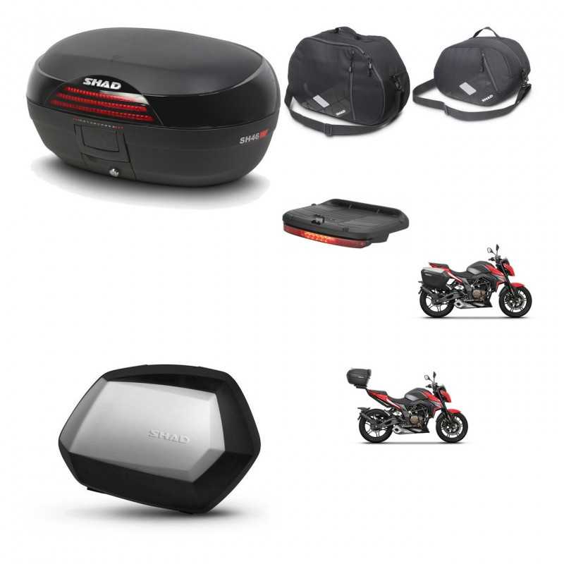 SHAD Side cases + rear trunk + accessories + 3p hardware + mounting hardware SH46 SH 46 NEW MODEL SC SH35 PREMIUM KIT-268062