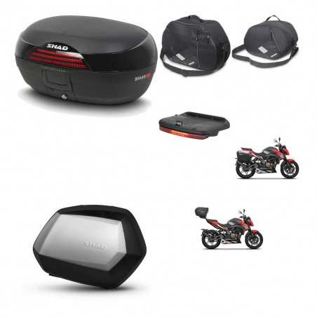 SHAD Maletas laterales + baul trasero accesorios herraje 3p montaje SH46 SH 46 NEW MODEL SC SH35 PREMIUM KIT-268062