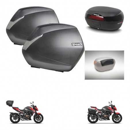 SHAD Baul trasero + maletas laterales respaldo de pasajero herraje 3p montaje SH36 SH 36 SH46 46 NEW MODEL KIT-268066