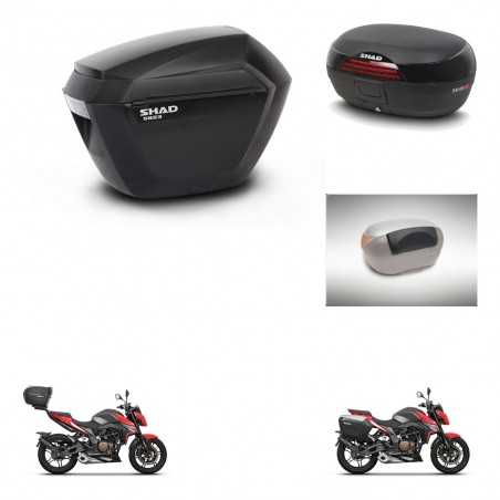 SHAD Baul trasero + maletas laterales respaldo de pasajero herraje 3p montaje SH23 SH46 SH 46 NEW MODEL KIT-268067