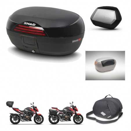 SHAD Maletas laterales + baul trasero accesorios herraje 3p montaje SH46 SH 46 NEW MODEL SC SH35 PREMIUM KIT-268071