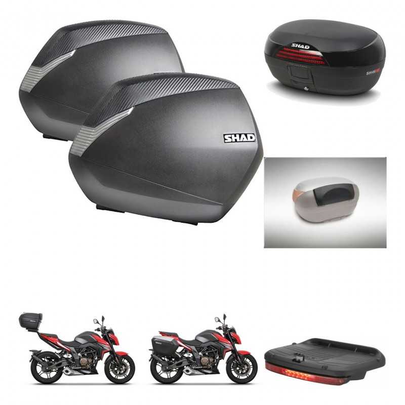 SHAD Baul trasero + maletas laterales accesorios herraje 3p montaje SH36 SH 36 SH46 46 NEW MODEL KIT-268075