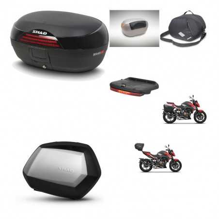 SHAD Maletas laterales + baul trasero accesorios herraje 3p montaje SH46 SH 46 NEW MODEL SC SH35 PREMIUM KIT-268080
