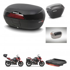 SHAD Maletas laterales + baul trasero accesorios herraje 3p montaje SH46 SH 46 NEW MODEL SH23 ALU KIT-268082