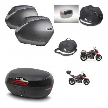 SHAD Baul trasero + maletas laterales accesorios herraje 3p montaje SH36 SH 36 SH46 46 NEW MODEL KIT-268083