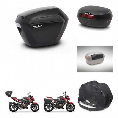 SHAD Rear trunk + side cases + accessories + 3p hardware + mounting hardware SH23 SH46 SH 46 NEW MODEL KIT-268085