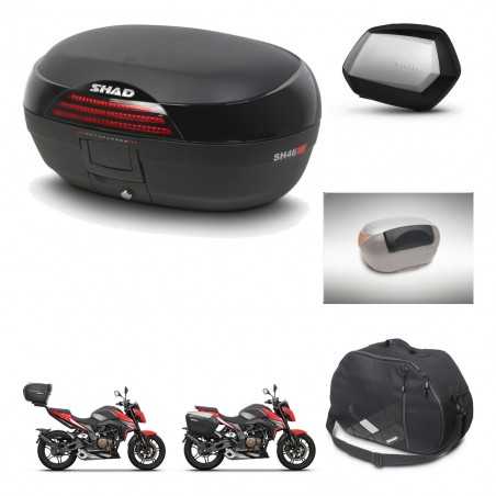 SHAD Maletas laterales + baul trasero accesorios herraje 3p montaje SH46 SH 46 NEW MODEL SC SH35 PREMIUM KIT-268090